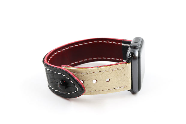 Detroit White/Black iWatch Band