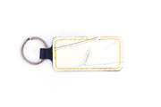 Nashville Music City White Keychain