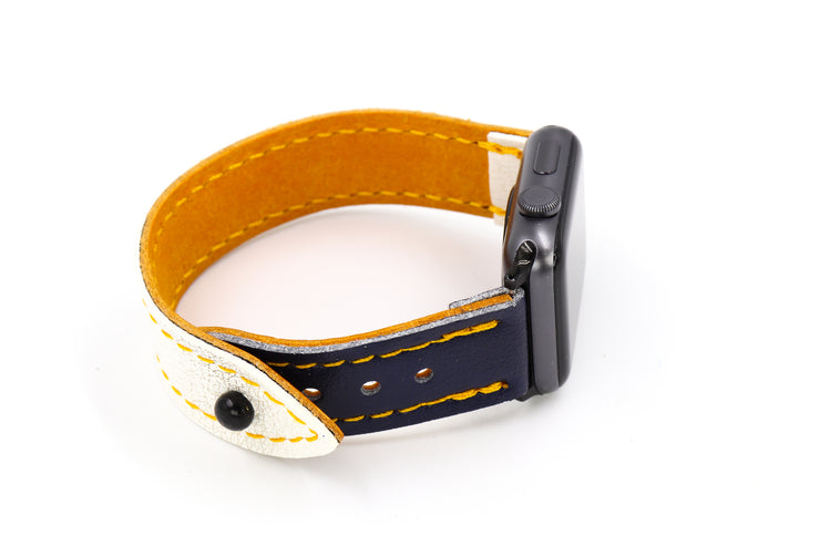 Nashville Music City White/Blue iWatch Band