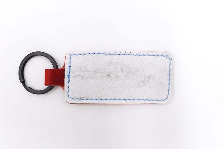 Washington All Caps White Keychain