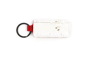 Detroit White Keychain