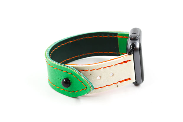 Juice Box Green/White iWatch Band