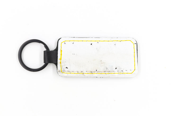 Pittsburgh White Keychain