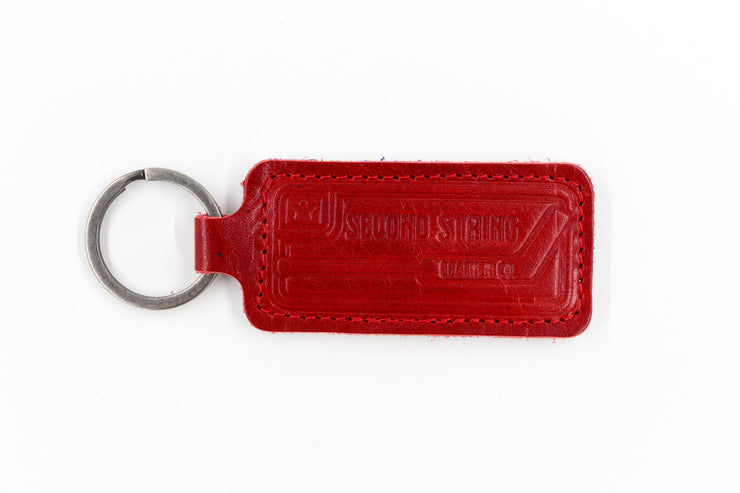 Florida White/Red Keychain – Second String Leather Company