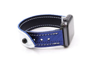 Big Cat Collection White/Blue iWatch Band