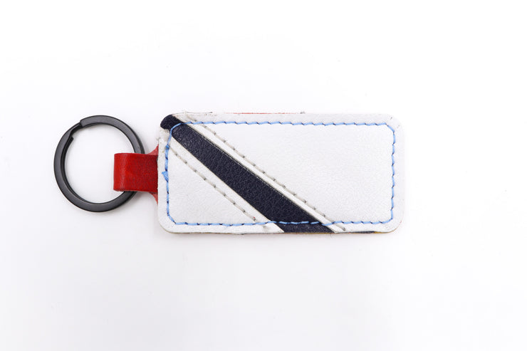 Washington All Caps White/Blue Keychain
