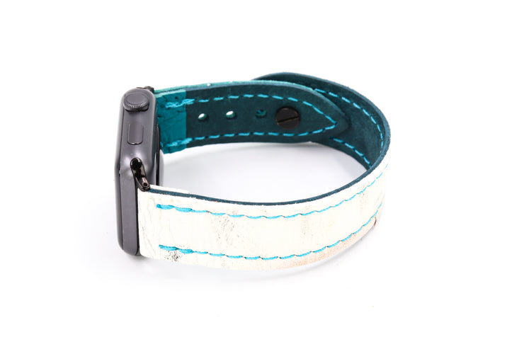 San Jose Shark Attack White/Teal iWatch Band