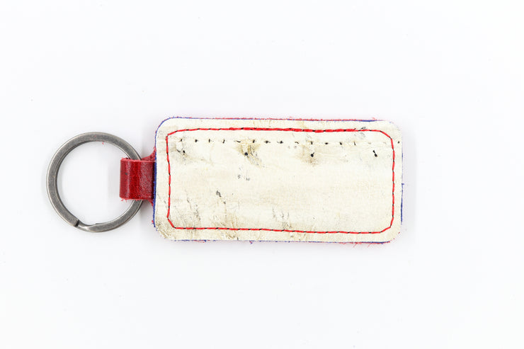 Florida White/Red Keychain – Second String Leather Company