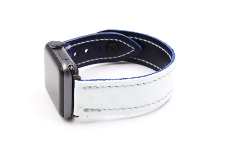 Big Cat Collection White/Blue iWatch Band