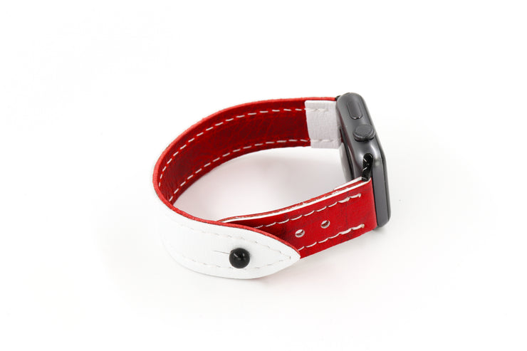 Detroit White/Red iWatch Band