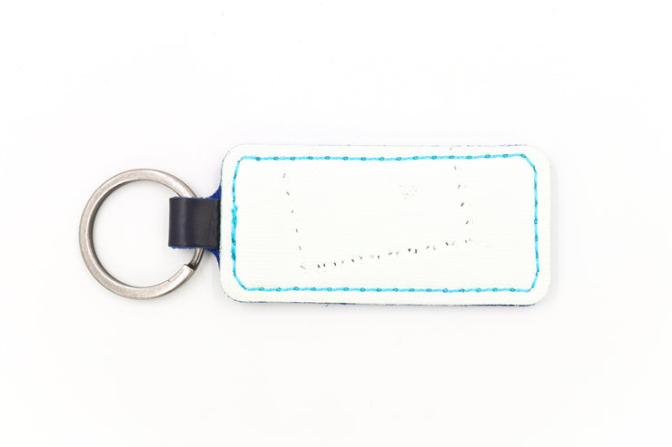 Seattle White Keychain