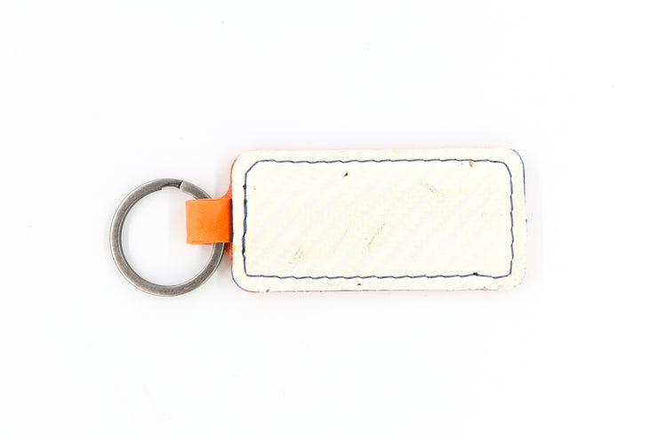 New York White Keychain