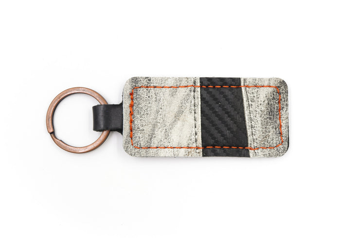 Razor Collection White/Black Keychain