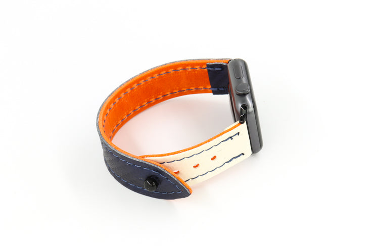 New York Navy/White iWatch Band