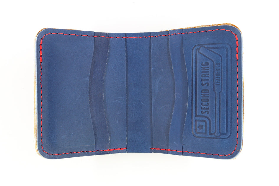 Waffle GM12 2 6 Slot Square Wallet – Second String Leather Company