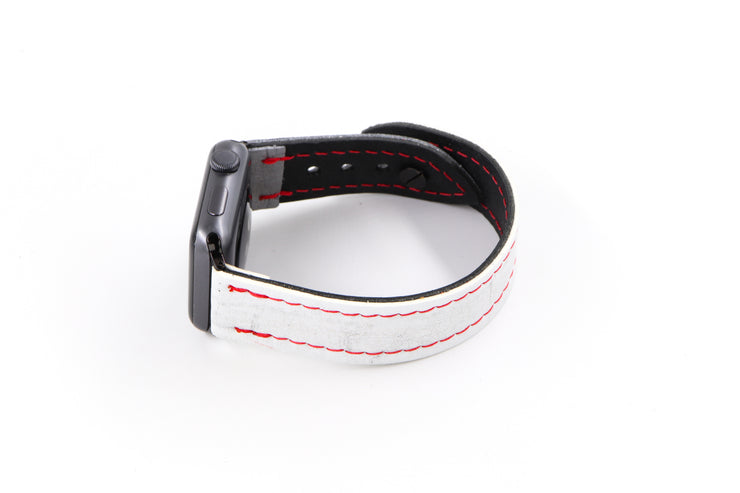 Carolina White/Silver iWatch Band