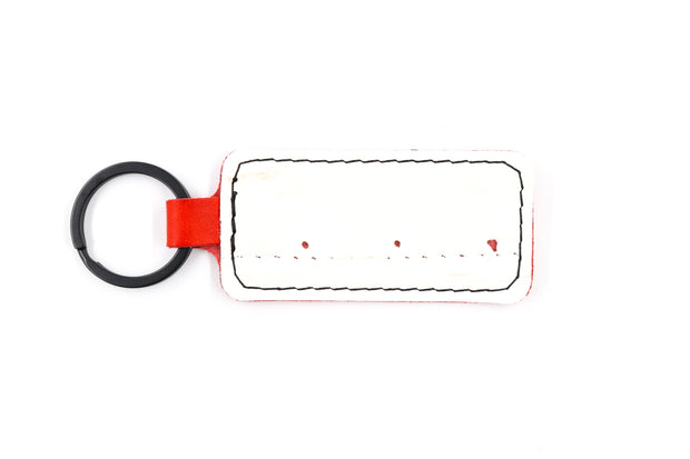New Jersey White Keychain