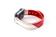 New Jersey White/Red iWatch Band