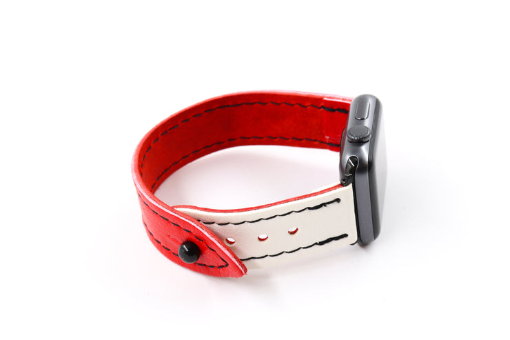New Jersey Red/White iWatch Band