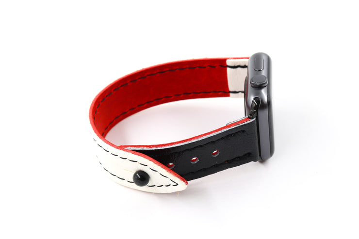 New Jersey White/Black iWatch Band