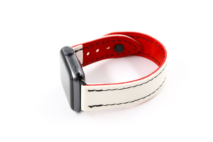 New Jersey White iWatch Band