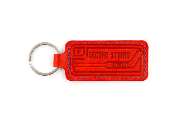 New York White Keychain