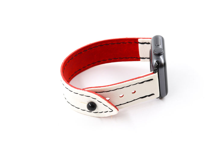 New Jersey White iWatch Band