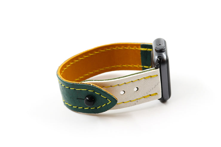 Dallas Green/White iWatch Band