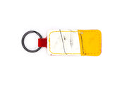 Calgary White/Yellow Keychain
