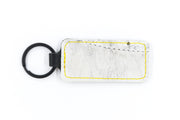 Boston White Keychain