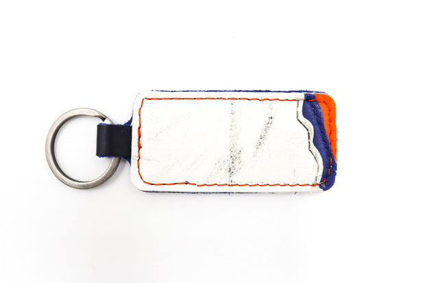 New York 1 White/Blue/Orange Keychain