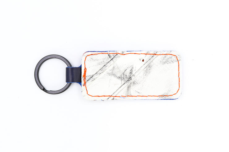 Edmonton White Keychain