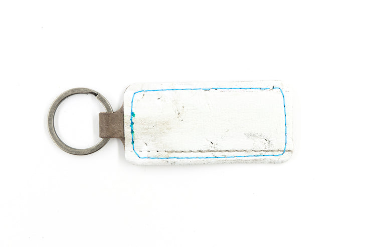 San Jose White/Gray Keychain