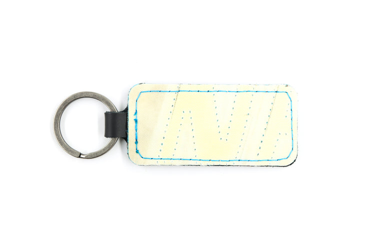 San Jose White Keychain