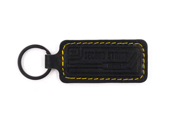 Boston White Keychain