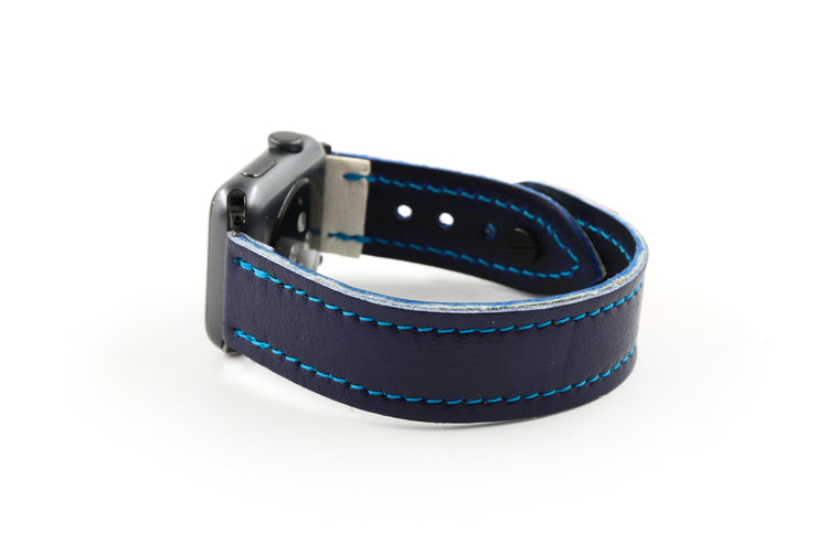 New York 1 Blue/White/Orange iWatch Band