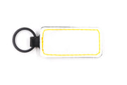 Boston White Keychain