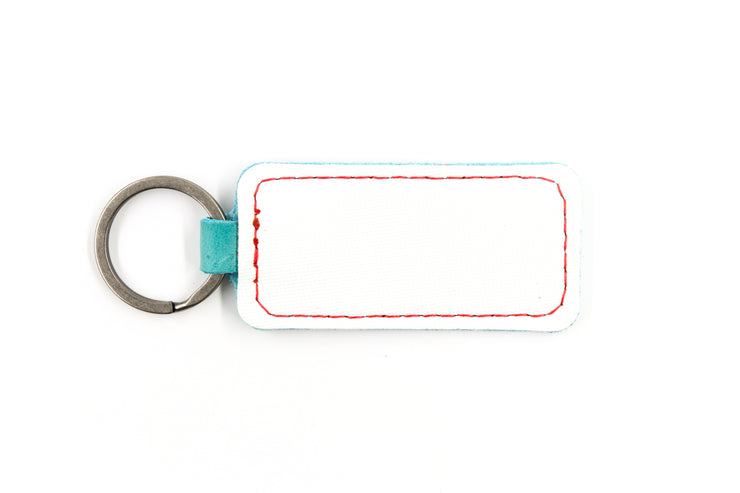 Seattle White Keychain