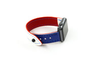 USA White/Blue iWatch Band