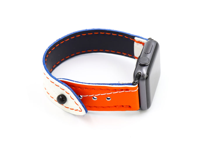 Edmonton White/Orange iWatch Band