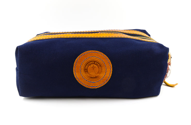 UMich Football Blue Bathroom Bag