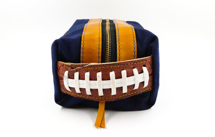 UMich Football Blue Bathroom Bag