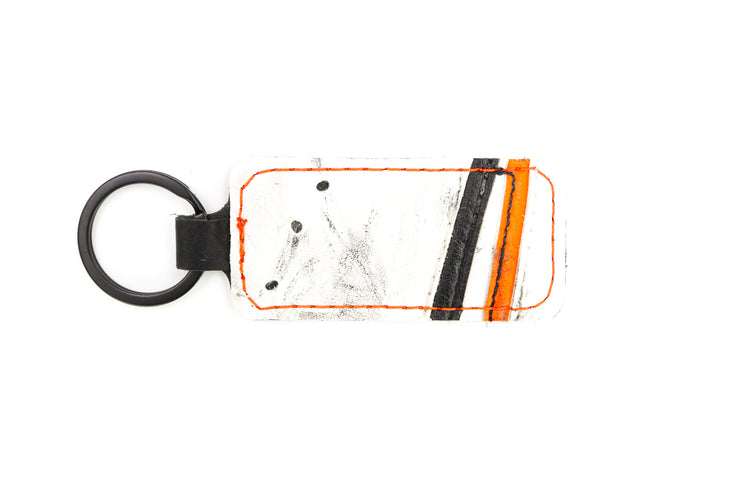 Philadelphia White/Black/Orange Keychain