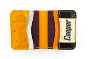 Vintage Cooper 6 Slot Square Wallet