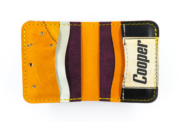 Vintage Cooper 6 Slot Square Wallet