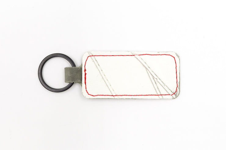 Winnipeg 3 White Keychain