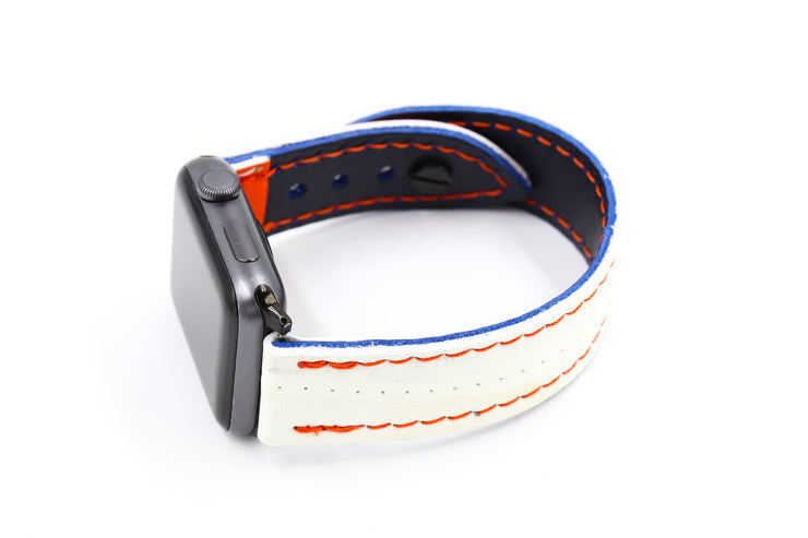 Edmonton White/Orange iWatch Band