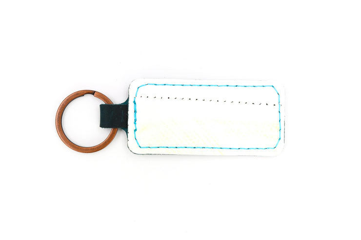 San Jose White/Blue Keychain