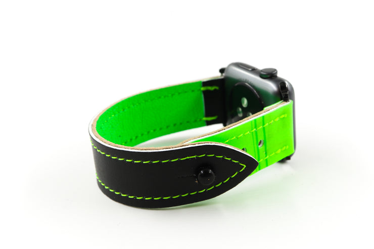 Dallas Green/Black iWatch Band