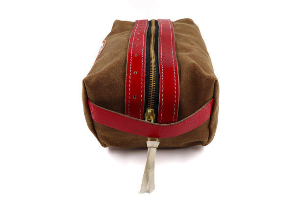 Detroit Red/Brown Bathroom Bag